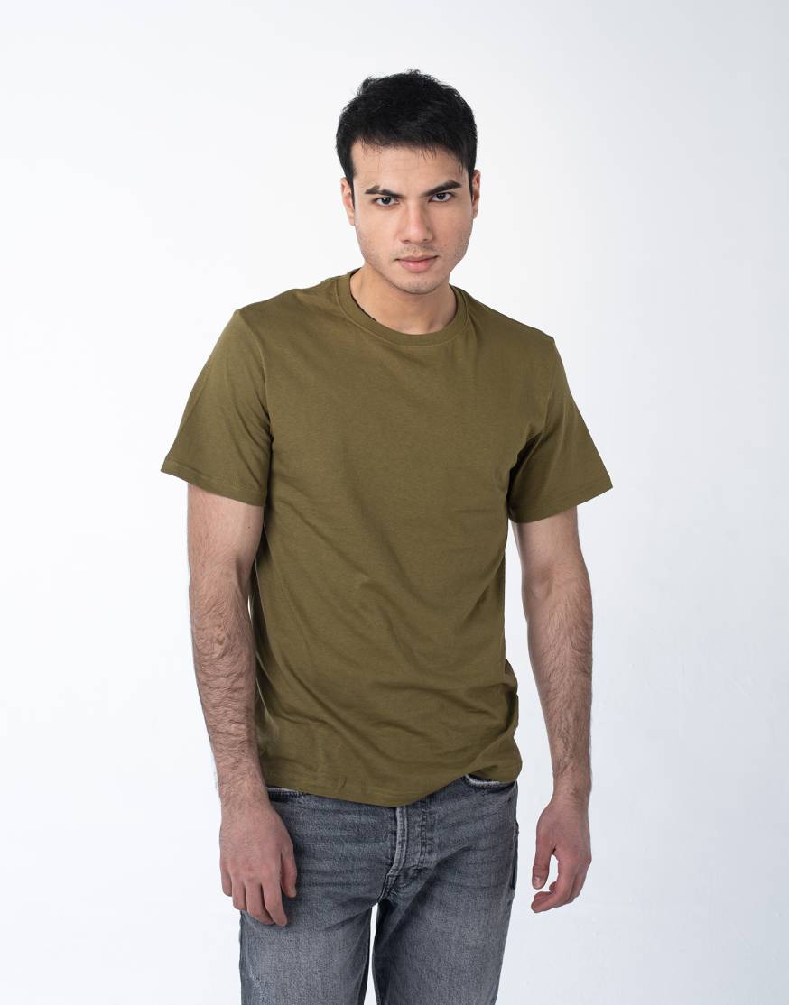 Хаки мужская футболка оптом